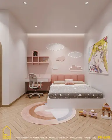 Mẫu Phòng Ngủ Cho Bé Gái 12 Tuổi