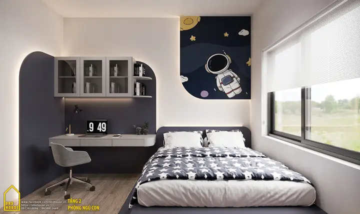 Mẫu Thiết Kế Phòng Ngủ Bé Trai Đơn Giản