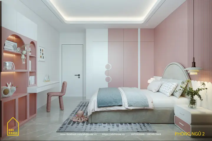 Mẫu Thiết Kế Phòng Ngủ Con Gái Đẹp Và Đơn Giản