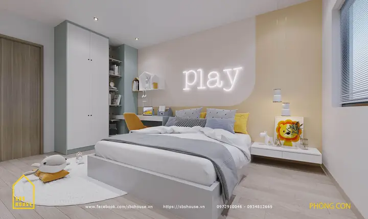 Mẫu Thiết Kế Phòng Ngủ Con Trai Hiện Đại