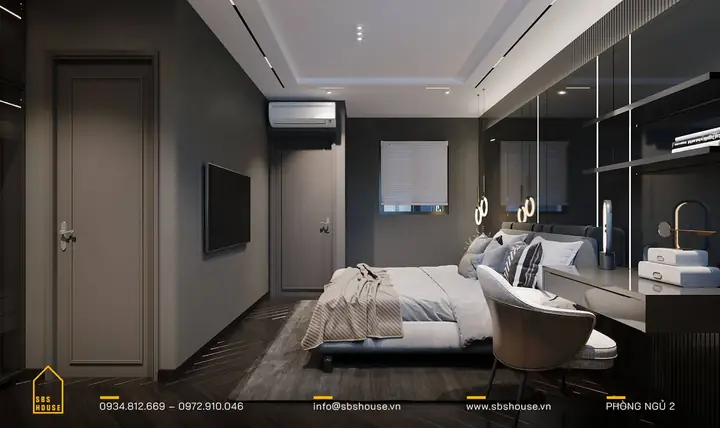 Màu Sơn Phòng Ngủ Cho Người Mệnh Thủy Màu Đen