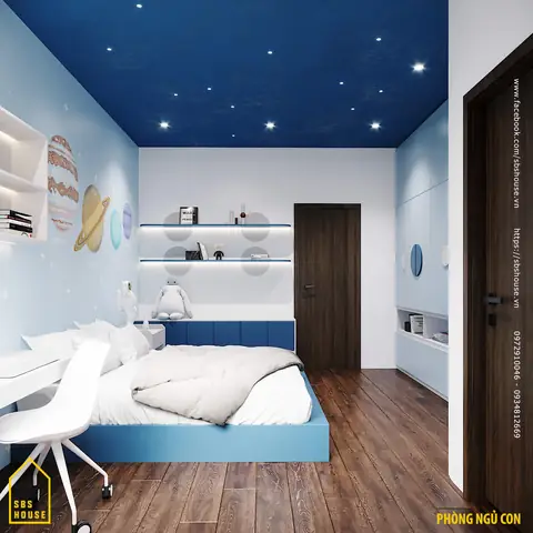 Màu Sơn Phòng Ngủ Cho Người Mệnh Thủy Màu Xanh Dương