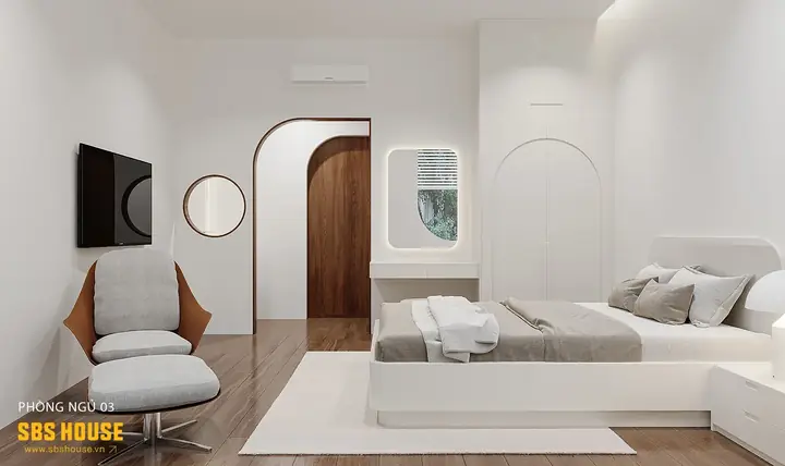 Màu Sơn Phòng Ngủ Người Mệnh Thủy Màu Trắng