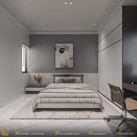 Màu Sơn Phòng Ngủ Người Mệnh Thủy Màu Xám