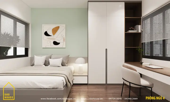 Màu Sơn Phòng Ngủ Cho Người Mệnh Thủy Màu Xanh Lá