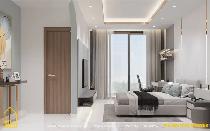 Màu Sơn Phòng Ngủ Cho Người Mệnh Thủy Màu Xanh Dương