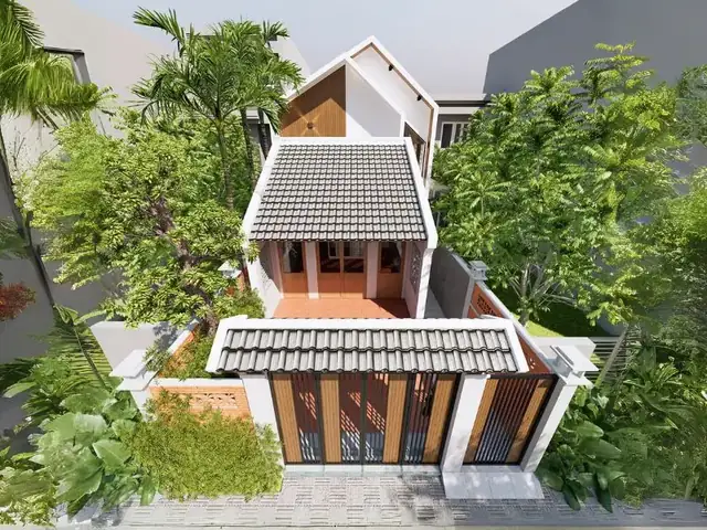 Mẫu Nhà Cấp 4 6×14 Có Gian Thờ Trước Nhà