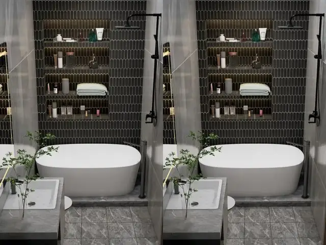 Thiết Kế Nhà Ngang 6m Dài 14m Với Seno Trang Trí Hình Mái Thái