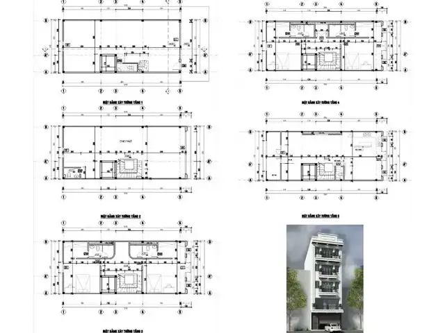 Một Số Bản Vẽ Nhà 6×14 Tối Ưu Công Năng Và Tiện Nghi