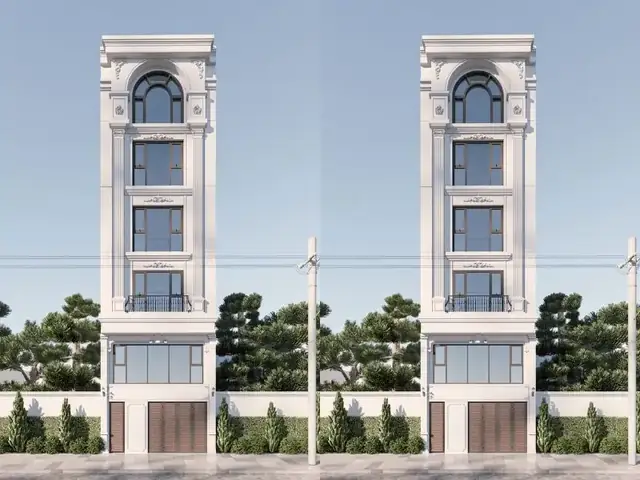 Mẫu Nhà Gác Lửng 6×14 Với Kiến Trúc 5 Tầng