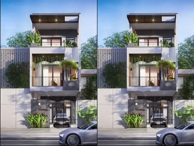 Mẫu Nhà 3 Tầng 6x14m Đẹp Mang Gam Màu Trắng – Xám Chủ Đạo