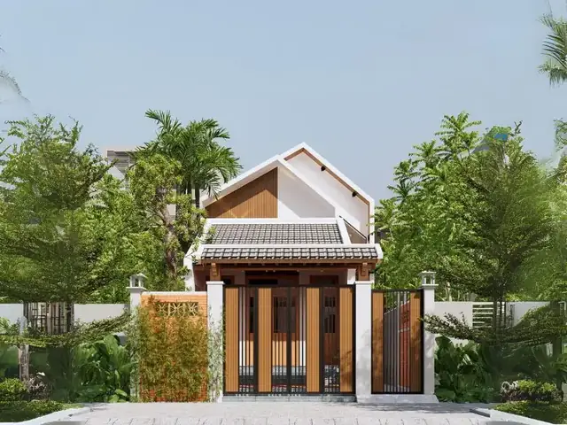 Mẫu Nhà Cấp 4 6×14 Có Gian Thờ Trước Nhà