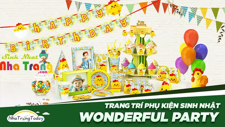 Wonderful Party - Phụ Kiện Trang Trí Sinh Nhật Thôi Nôi Tại Nha ...