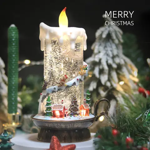 Nến Điện Tử Trang Trí Noel