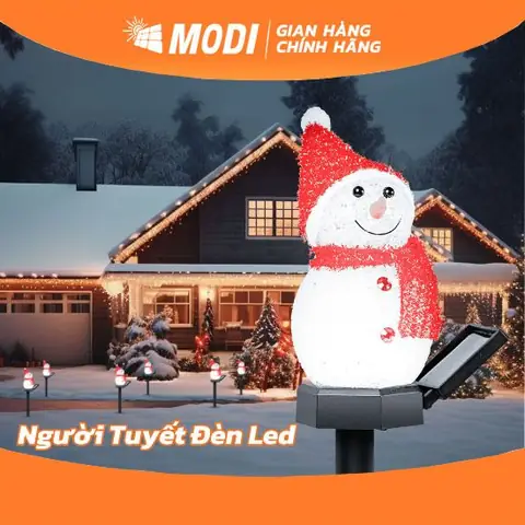 Đèn Led Người Tuyết Modi Solar Trang Trí Giáng Sinh, Noel ... Đèn Led Người Tuyết Modi Solar Trang Trí Giáng Sinh, Noel ...