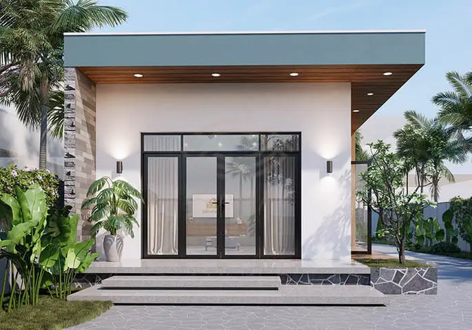 Mẫu Nhà Cấp 4 1 Mái Phong Cách Tối Giản