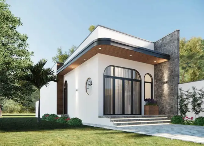 Mẫu Nhà Cấp 4 1 Mái Phong Cách Tối Giản