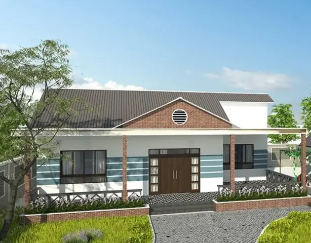 Mẫu Nhà Cấp 4 1 Mái Bằng Tôn