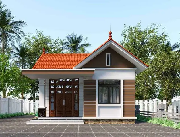 Mẫu Nhà Cấp 4 1 Mái Bằng Ngói