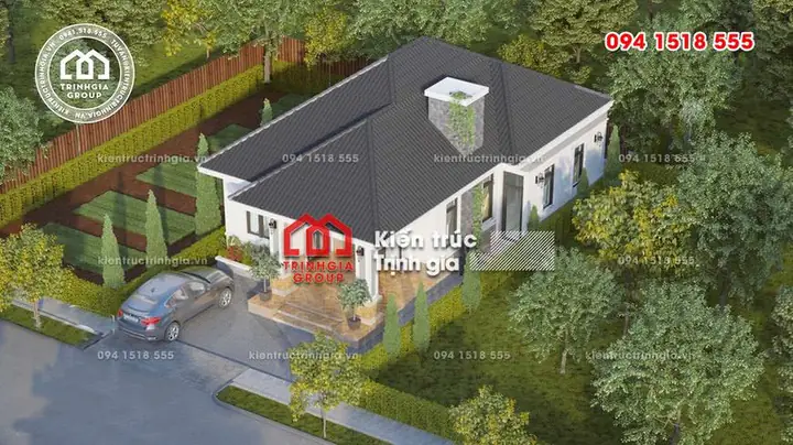 Nhà Cấp 4 Sân Vườn Nông Thôn 3 Phòng Ngủ