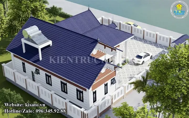 Phối Cảnh 3d Mẫu Nhà Ống 1 Tầng Đơn Giản Mái Nhật Đẹp