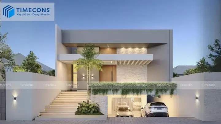 11. Mẫu Nhà Ống 1 Tầng 2 Phòng Ngủ Có Cầu Thang