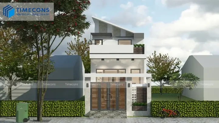 Mẫu Nhà Ống 1 Tầng 2 Phòng Ngủ Diện Tích 5x15m