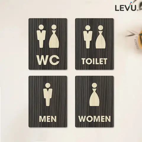 Bảng Wc Men Women Trang Trí Bằng Gỗ Có Sẵn Keo Dán Tường ... Bảng Wc Men Women Trang Trí Bằng Gỗ Có Sẵn Keo Dán Tường ...