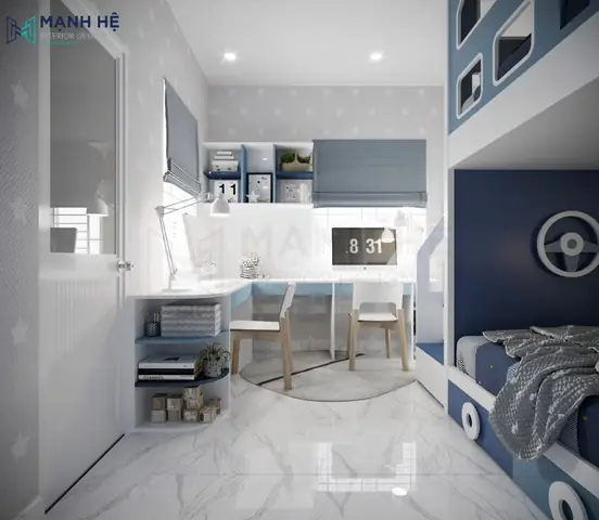 Mẫu Trang Trí Phòng Học Phù Hợp Với Bé Trai