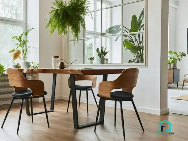 1 Phòng Khách Theo Phong Cách Hàn Quốc Với Mảng Xanh