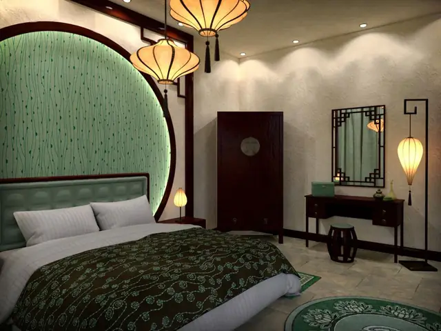 Trang Trí Phòng Ngủ Đậm Nét Châu Á Trang Trí Phòng Ngủ Đậm Nét Châu Á