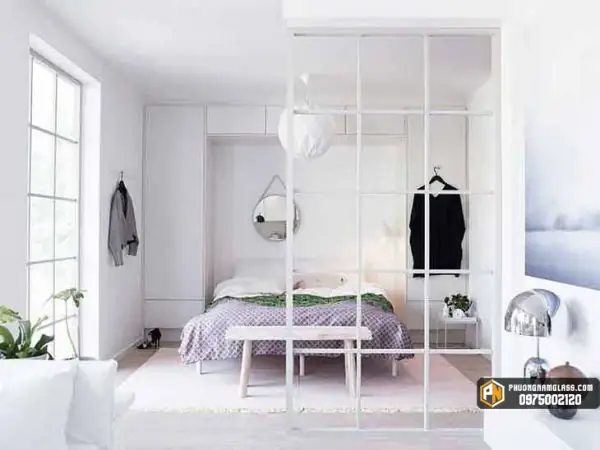 Dưới Đây Là 1 Số Mẫu Phòng Ngủ Đẹp Nhất Từ Vách Ngăn Phòng Ngủ Bằng Kính