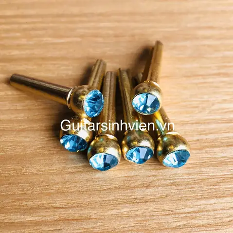 Chốt Ghim Đồng Trang Trí Guitar Đính Đá