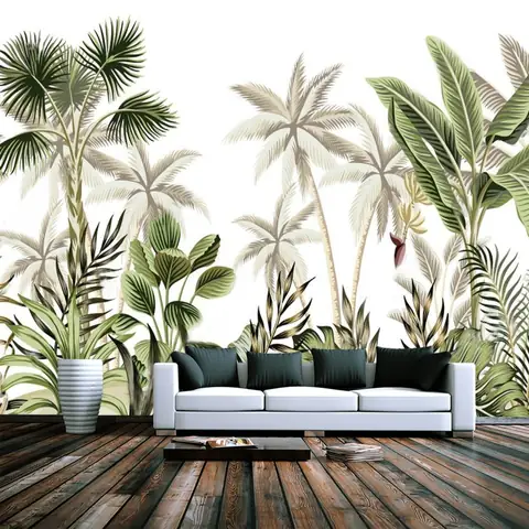 Tranh Dán Tường Quán Trà Sữa