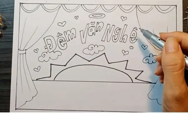 Cách Vẽ Hội Trường Lớp 9 Đơn Giản Cách Vẽ Hội Trường Lớp 9 Đơn Giản