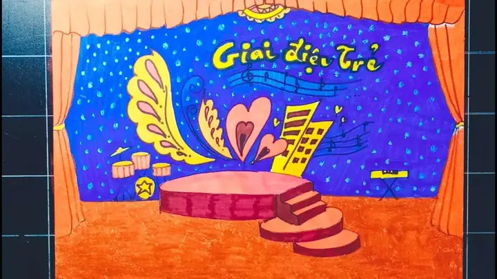 Vẽ Tranh Trang Trí Hội Trường Lớp 9 Đẹp Vẽ Tranh Trang Trí Hội Trường Lớp 9 Đẹp