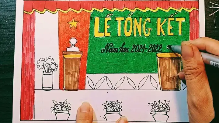 Vẽ Tranh Trang Trí Hội Trường Lớp 9 Đẹp Vẽ Tranh Trang Trí Hội Trường Lớp 9 Đẹp