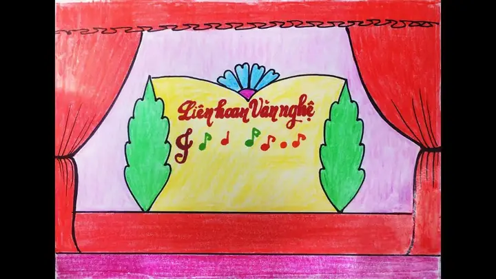 Vẽ Tranh Đề Tài Trang Trí Hội Trường Ấn Tượng Vẽ Tranh Đề Tài Trang Trí Hội Trường Ấn Tượng