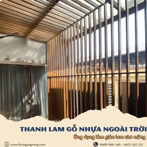 Thanh Lam Gỗ Nhựa Ứng Dụng Trang Trí Mặt Tiền