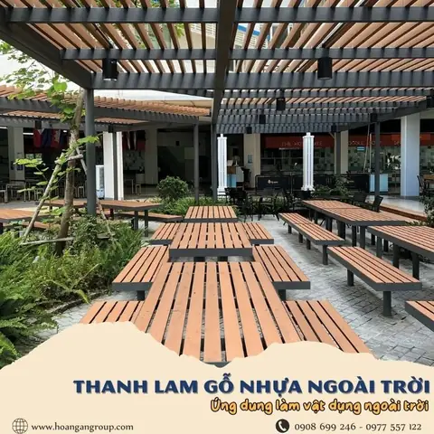 Thanh Lam Gỗ Nhựa Vừa Tạo Điểm Nhấn Mặt Tiền, Vừa Che Nắng, Gió