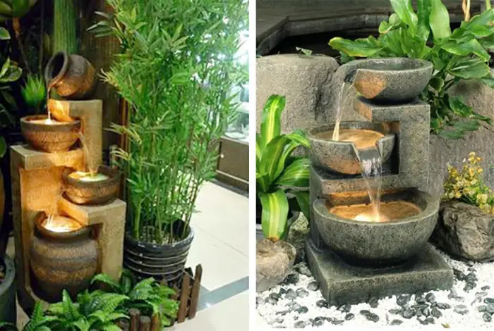 Tiểu Cảnh Thác Nước Mini