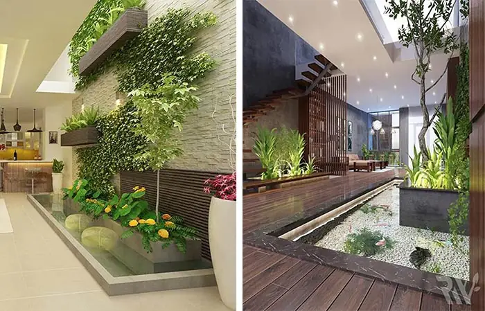 Tiểu Cảnh Giếng Trời Trong Nhà