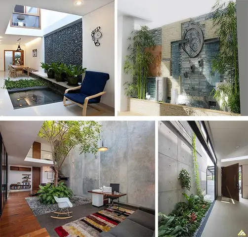 Tiểu Cảnh Giếng Trời Trong Nhà