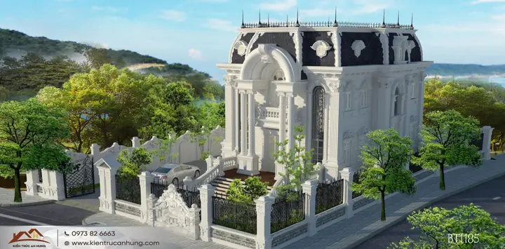 Mẫu Biệt Thự Sân Vườn 500m2 Mang Nét Kiến Trúc Châu Âu Đẳng Cấp