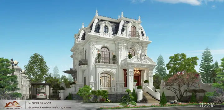 Biệt Thự 2 Tầng 500m2 Kiến Trúc Cổ Điển Mặt Tiền 13m Ấn Tượng Tại Ninh Bình