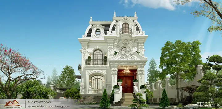 Biệt Thự 2 Tầng 500m2 Kiến Trúc Cổ Điển Mặt Tiền 13m Ấn Tượng Tại Ninh Bình