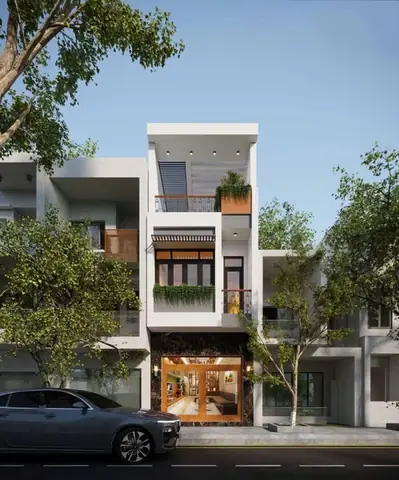 Mẫu Thiết Kế Mặt Tiền Nhà Phố Hướng Tây Diện Tích 3m