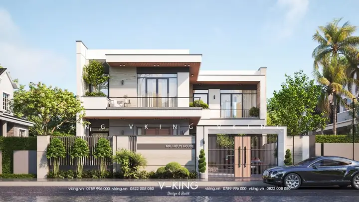 Thiết Kế Nhà Hộp 2 Tầng Hiện Đại Chữ L Tại Quảng Ninhvk23033 Thiết Kế Nhà Hộp 2 Tầng Hiện Đại Chữ L Tại Quảng Ninhvk23033