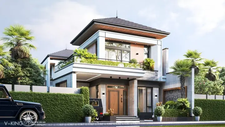 Kiểu Nhà Hộp 2 Tầng Mái Nhật Lạ Mắt Tại Hà Nộivk22012 Kiểu Nhà Hộp 2 Tầng Mái Nhật Lạ Mắt Tại Hà Nộivk22012