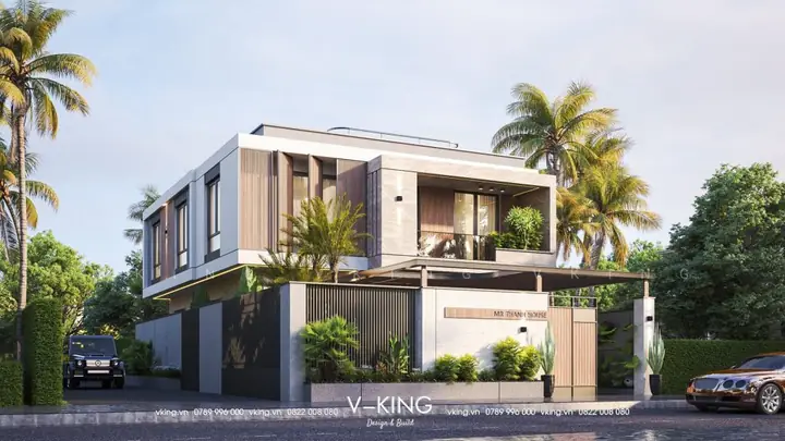 Thiết Kế Nhà Hộp Đẹp 2 Tầng Có 2 Mặt Tiền Thu Hút Mọi Ánh Nhìn Thiết Kế Nhà Hộp Đẹp 2 Tầng Có 2 Mặt Tiền Thu Hút Mọi Ánh Nhìn